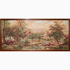 Гобеленовая картина в багете «Долина реки Арно»