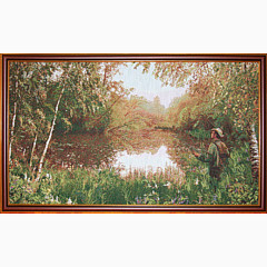 Гобеленовая картина в багете «Рыбалка»
