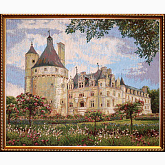 Гобеленовая картина в багете «Замок Шенансо»