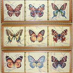 Гобеленовая картина в багете «Коллекция бабочек»
