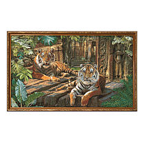 Гобеленовая картина в багете «Зов джунглей»