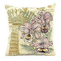 Гобеленовый чехол для подушки «Королевская орхидея»