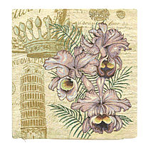 Гобеленовый чехол для подушки «Королевская орхидея»