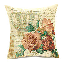 Гобеленовый чехол для подушки «Королевская роза»