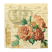 Гобеленовый чехол для подушки «Королевская роза»