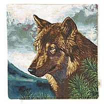 Гобеленовый чехол для подушки «Волк»