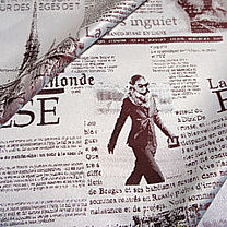 Портьерная ткань «Газета»